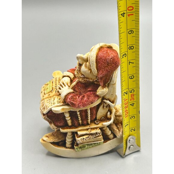Harmony Kingdom Jingle Bell Rock Santa in Rocking Chair UK Made Figurine 1998 - Picture 12 of 12